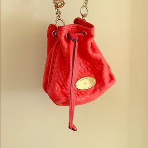 Mulberry Edna Mini Drawstring Red With Dust Bag